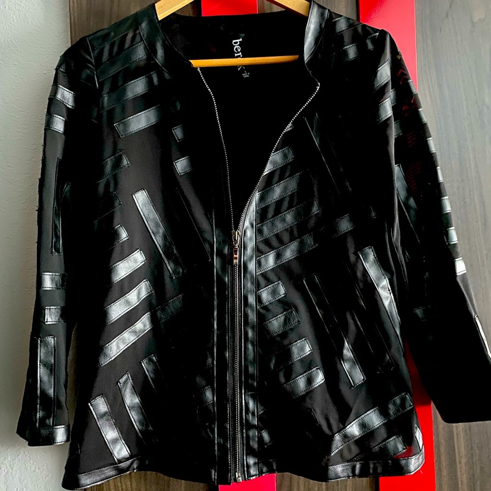 Berek leather & mesh Jacket